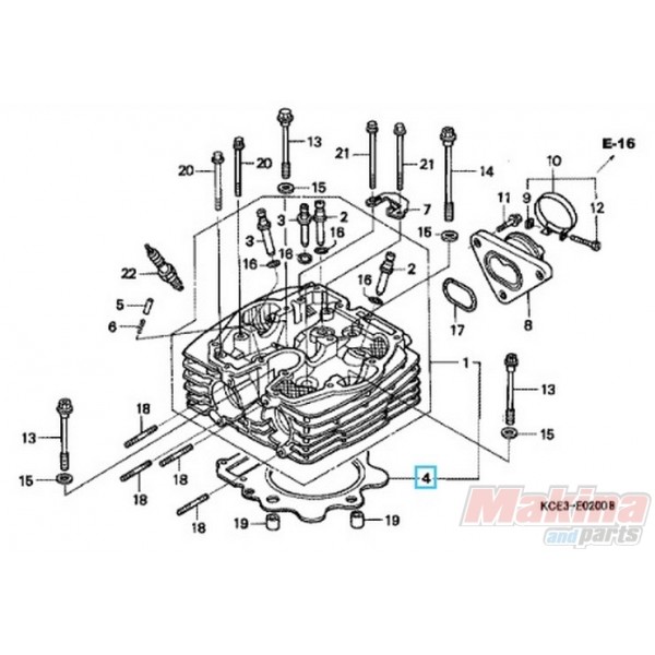 Honda xr 250 head gasket #7