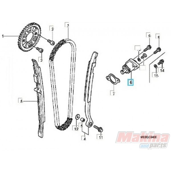 14520MEN671 Timing Chain Tensioner Honda CRF450R '04'08