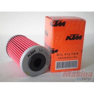 58038005100  Oil Filter KTM LC4 640 & EXC-400/520/525 (long)
