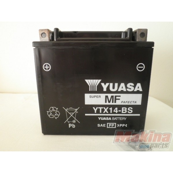 thumbnail image 2 of MARELLI YTX14-BS 12V 12Ah Battery For Suzuki AN Burgman 650 2007-2009 2 of 6