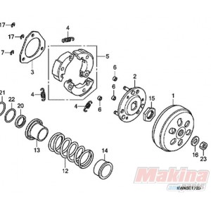 22535KWN900  Σιαγώνες Φυγοκεντρικού Honda PCX-125/150