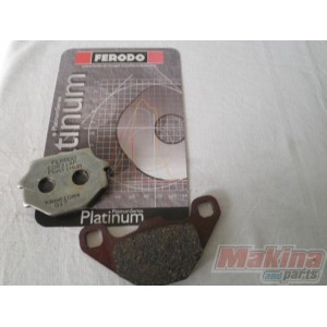 Caltric Semi-Metallic Rear Brake Pads For Kawasaki KDX200 1995-2006 – OEM 43082-1118, 43082-1137, MP137AA1014