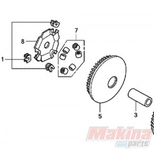 22110GFM960  Face Comp.Movable Drive Honda NHX-110i Lead 