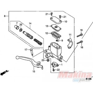 53175KWN901  Μανέτα Εμπρός Φρένου Δεξιά Honda PCX-125/150 