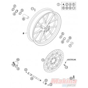 58709060000  Δισκόπλακα Εμπρός KTM Duke-640 '03