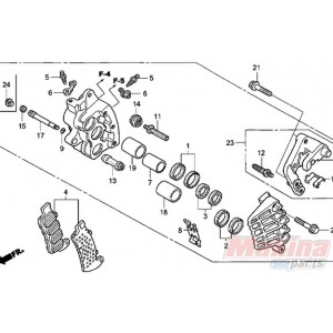 06455MAT006  Brake Pads Fr. Honda CBR-1100XX Blackbird '97-'00