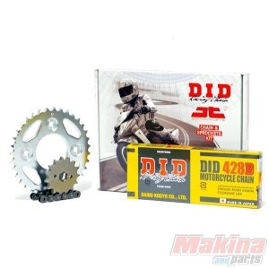 DIDKRISS125  D.I.D Drive Chain Set Modenas Kriss-125