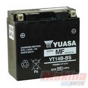 Batterie für Yamaha FJR 1300 AS ABS Automatik 10 YUASA YT14B-BS AGM geschlossen