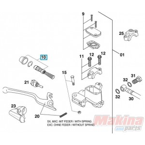 50313008100 Hand Brake Cylinder Repair Kit KTM EXC '00