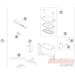 60013008000 Σετ Επισκευής Εμπρός Τρόμπας Φρένου KTM Adventure-950/990