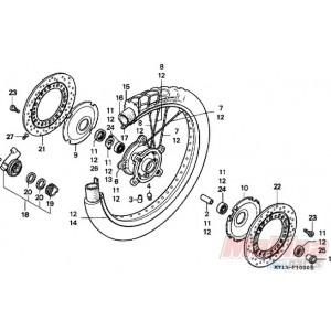 91257MAY003  Τσιμούχα Τροχού  Honda XRV-XLV