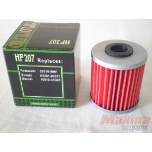 HF207  Φίλτρο Λαδιού Hiflofiltro Suzuki RMZ-250/450 FL-125 Address