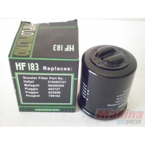 HF183 Φίλτρο Λαδιού Hiflofiltro Piaggio Bevarly Liberty MP3