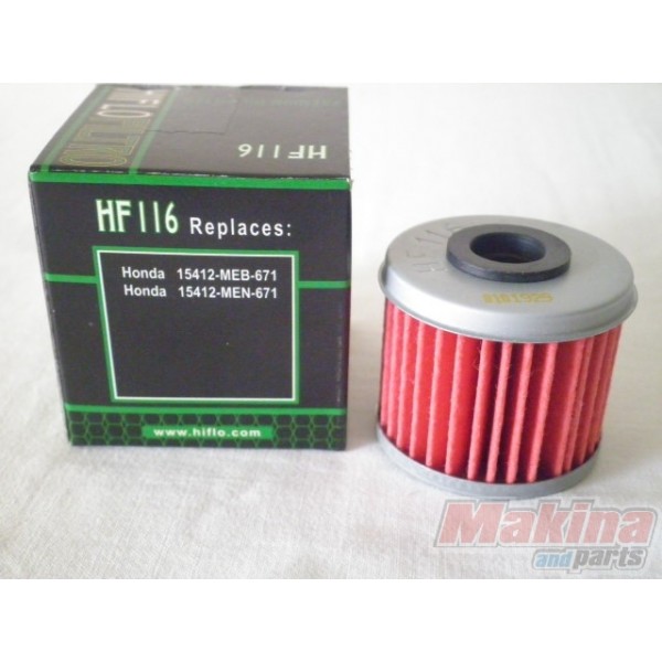 HF116 HI-FLO FILTRO OLIO Honda CRF450 R-2 02