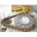 DIDVXGKLE400 D.I.D VX Gold Drive Chain Set Kawasaki KLE-400