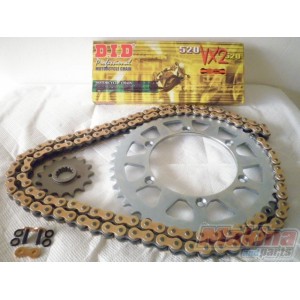 DIDVXKLE5002 D.I.D VX Gold Drive Chain Set Kawasaki KLE-500 '97-'05