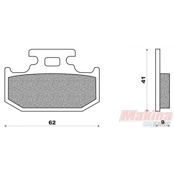thumbnail image 2 of Front + Rear Brake Pads For Yamaha YZ 250 (2003-2007) & WR 250 R (2008-2020) – Sumo Brakes 2 of 6