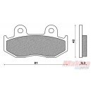 FDB2119AG  Ferodo Front Brake Pads Honda SH-125/150
