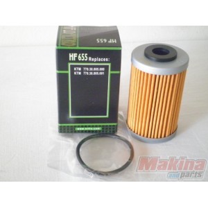 HF655 Φίλτρο Λαδιού Hiflofiltro ΚΤΜ EXC-F 250 SX-F 250 