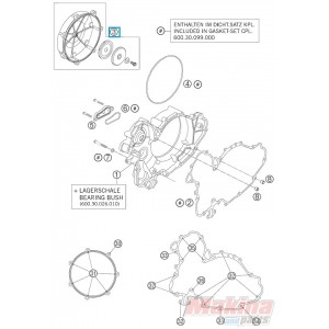 6003012614423 Καπάκι Συμπλέκτη Εξωτερικό KTM LC8-950-990 