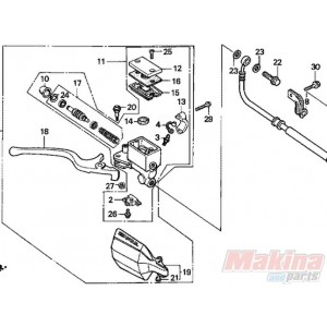 53175MM9006  Honda Hand Brake Lever XL-600V Transalp '88-'93