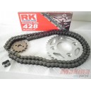 RKSETZ125  Γρανάζια-Αλυσίδα Σετ RK Yamaha Z-125