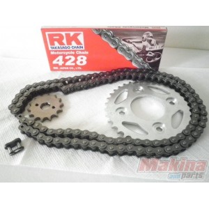 RKSETFX125   Γρανάζια-Αλυσίδα Σετ RK Suzuki FX-125