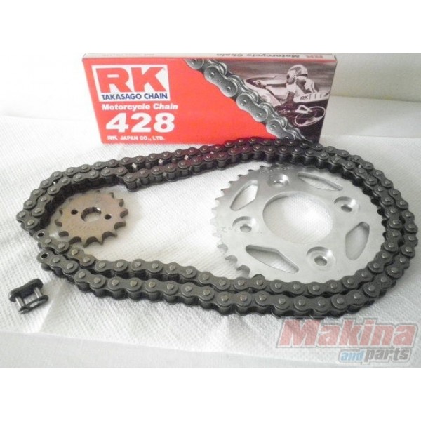 thumbnail image 2 of Heavy Duty Chain & Sprocket Kit – Suzuki GZ125 Marauder 1998-2011 – Front Sprocket Check 2 of 6