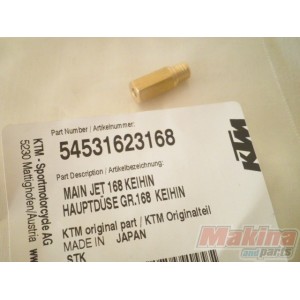 54531623168  Main Jet 168 Keihin KTM EXC-SX