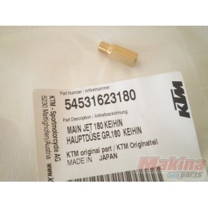 54531623180  Main Jet 180 Keihin KTM EXC-SX