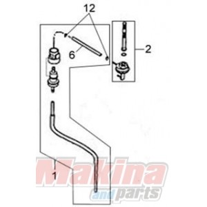 17682APA000   Fuel Tube SYM Symphony-50/125/150