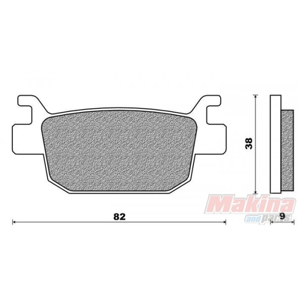 thumbnail image 2 of EBC Sintered Front Brake Pads – Honda NSS300 Forza ABS 2013-2017 2 of 4