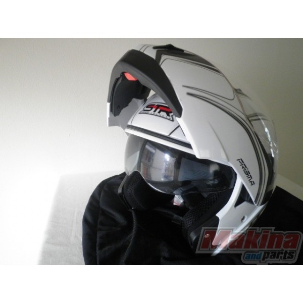 Helmet STR Prisma Graphic White M-L-XL