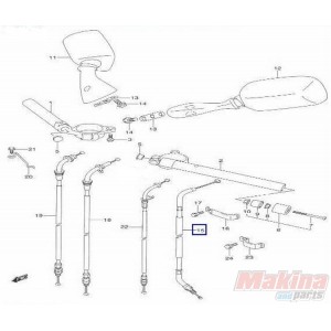 5820040F00  Clutch Cable Suzuki GSXR-1000 '01