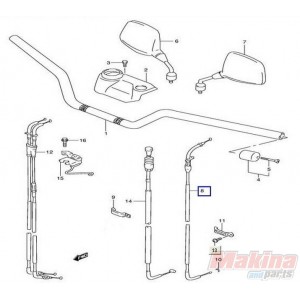 5820004F00  Ντίζα Συμπλέκτη Suzuki XF-650 Freewind