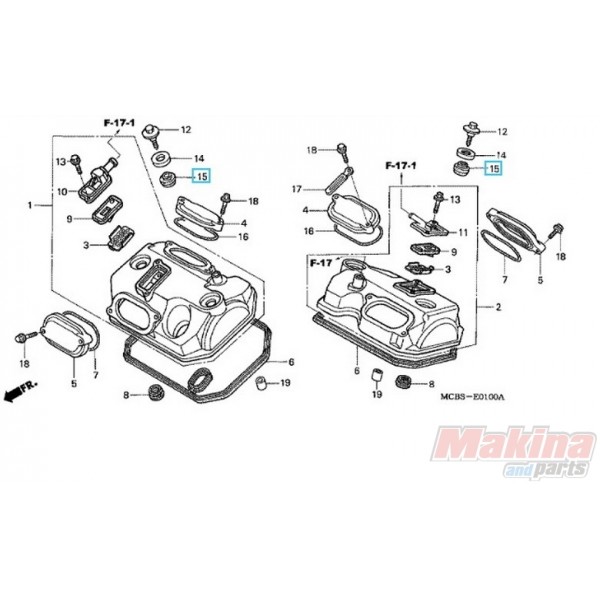 x2 For Honda XL 650 V Transalp 2001 Intake Inlet Rubber Kit 