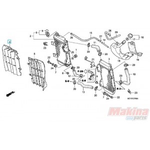 19033MEY670  Γρίλια Ψυγείου Δεξιά Honda CRF-450X