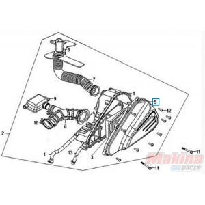 17231APA000   Air Filter Cover Sym Symphony-50/125/150 