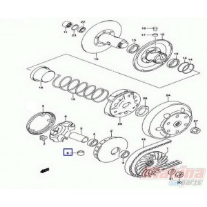 2165014F60  Transmission Rolls Set Suzuki UH-200 Burgman