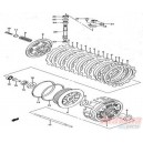 2144129F00SET  Clutch Drive Fiber Plate Set Suzuki DRZ-400