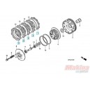 22201MALSET6  Clutch Friction Disks Set Honda XL-125V Varadero 