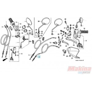 22870KCZ000  Clutch Cable Honda XR-250 '96-'04