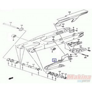 6127329F20  Buffer Chain Touch Defence Suzuki DRZ-400SM