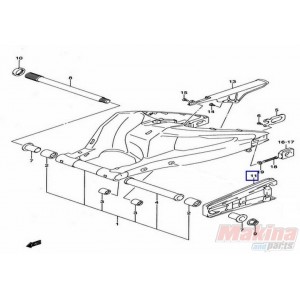 6127344G00  Buffer Chain Touch Defence Suzuki GSR-600