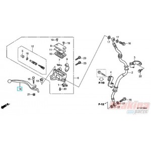 53175KPPT01  Brake Lever Honda CBR-125 '11-'13