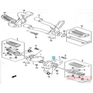 4352011J00YAP  Bracket Front Left Suzuki DL-650 V-Strom '04-'15