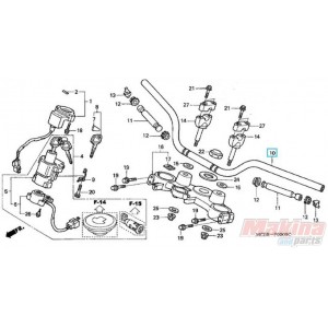 53100MCB770  Steering Handle Honda XL-650V Transalp '04-'07