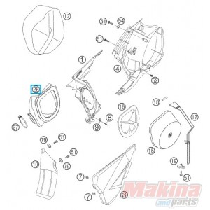 59006026000  Κολάρο Εισαγωγής Φίλτρου Αέρα KTM EXC-SX 4T '00-'05