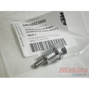 58030021100  Oil Drain Plug W.Mag. KTM EXC-SX-LC 4- LC8 Adventure