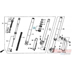 51490KZ3B01  Τσιμούχα-Ξύστρα Σετ Εμπρός Ανάρτησης Honda CR-250 '97-'98